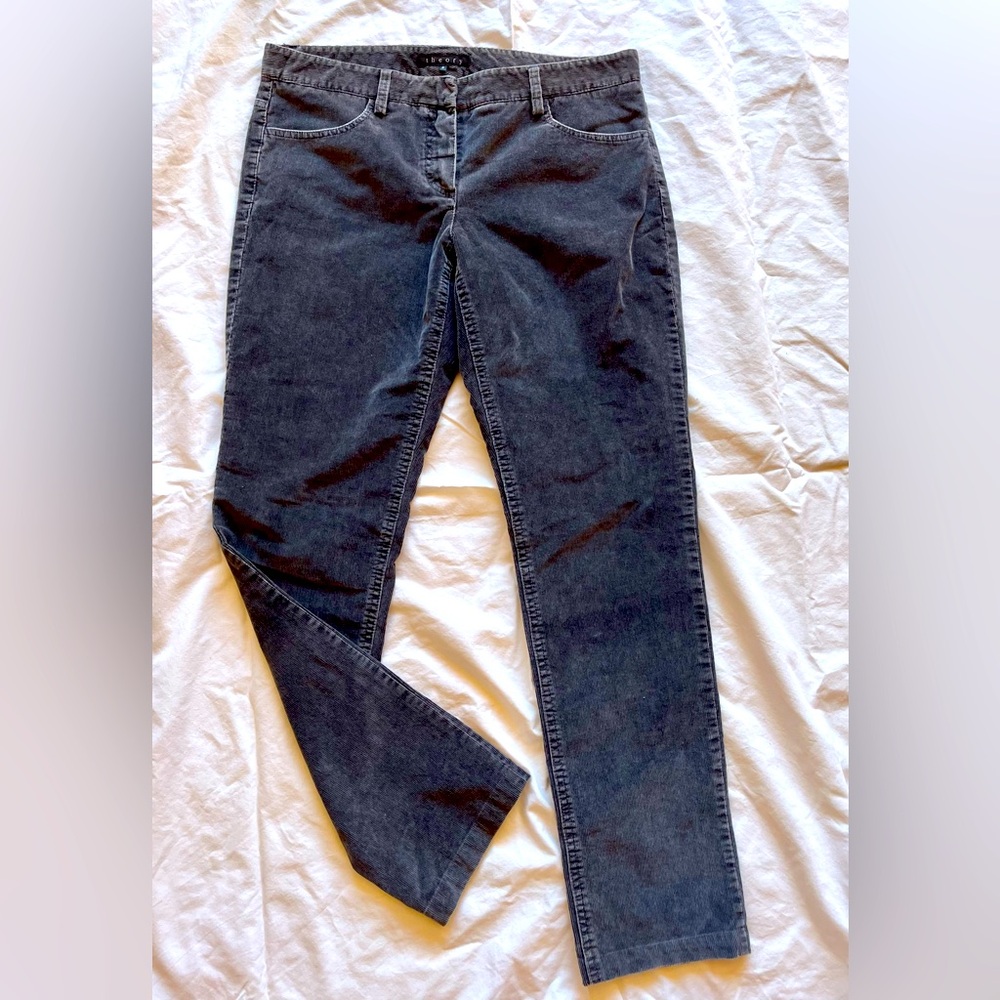 Theory grey corduroy size 8